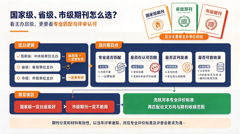 国家/省市级期刊有哪些？怎么区分和选择